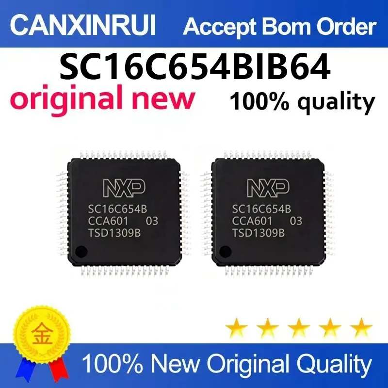 (5pcs-100pcs)Brand new original SC16C654BIB64151 LQFP-64 bus to UART conversion