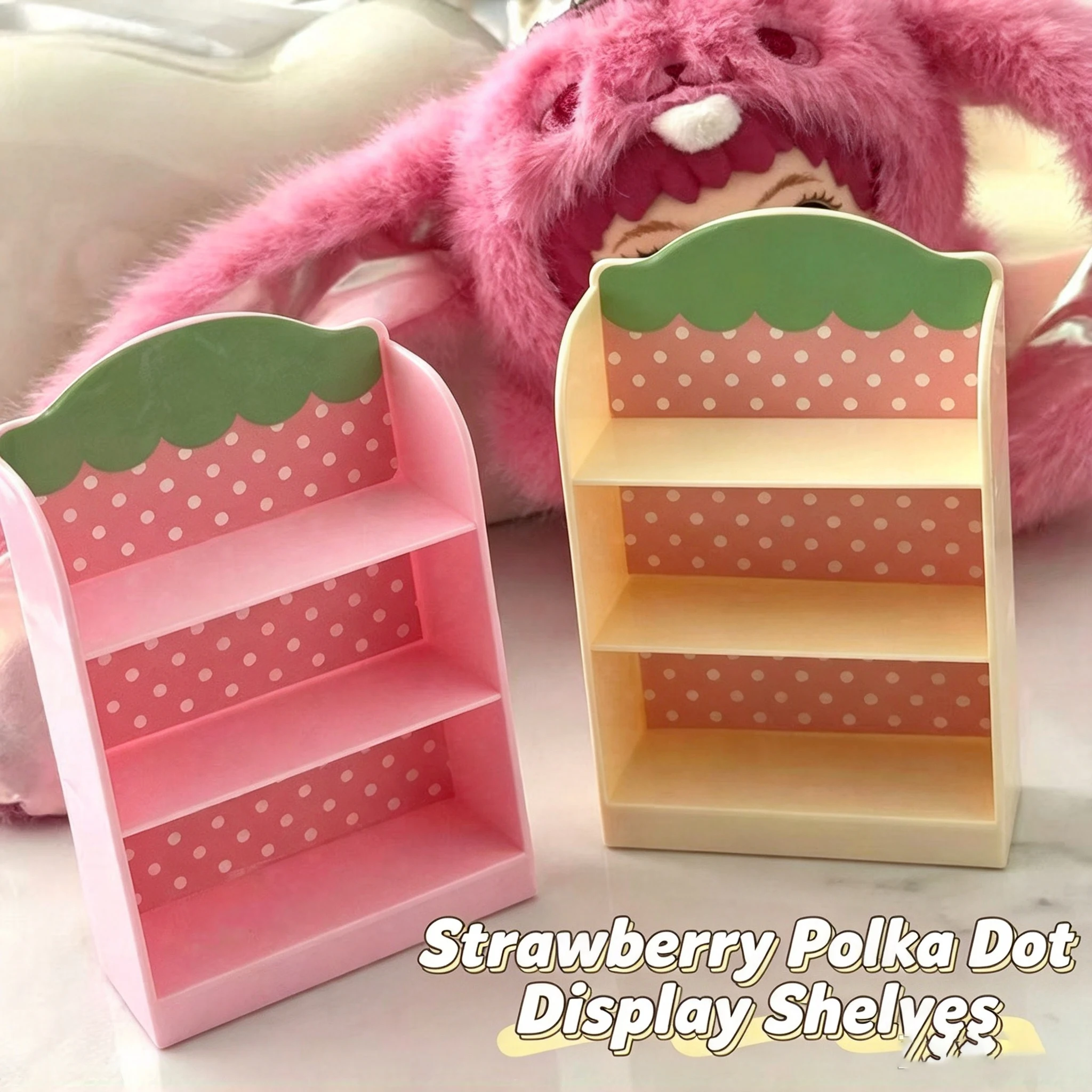 Kawaii Decorative Figurines Girls Strawberry Mini Cartoon Miniature Shelves Realistic Little Racks Toy Decorations Playing House