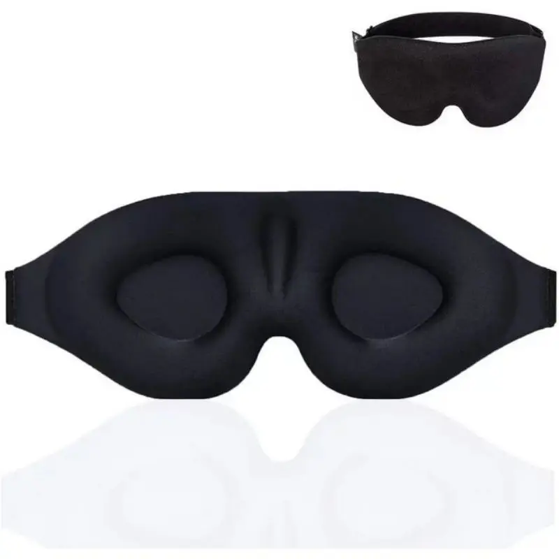 3D Eye Mask Adjustable Suitable for Men and Women with No Pressure on the Eyes Breathable and Light Blocking Eye Mask Black