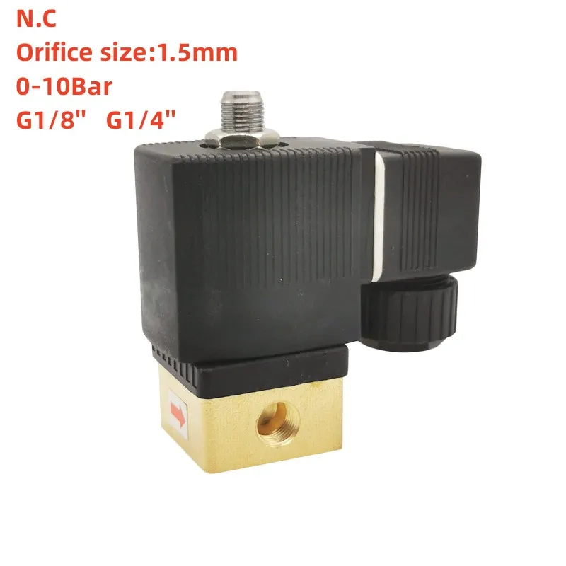 6014 Solenoid Valve BAODE e  Electromagnetic Valve Air Compressor   Two-position Three-Way Electromagnetic Valve G1/8 G1/4 24Vdc