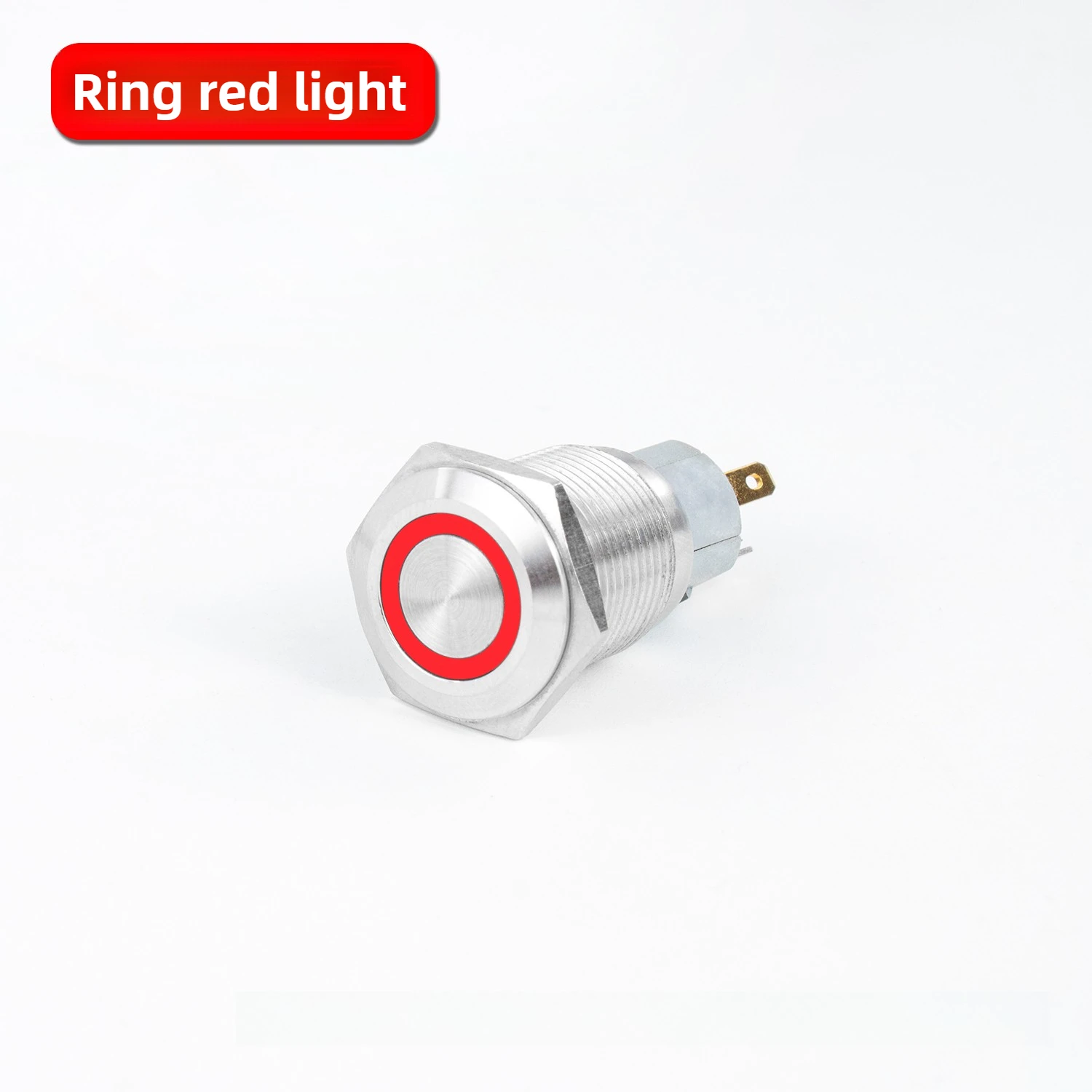 Metal button switch 12/16/19/22/25/30MM with light self resetting self-locking ring light power button waterproof start