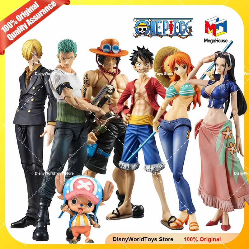 

100% original Megahouse One Piece Nami Roronoa Zoro Luffy Sanji Sabo Ace Chopper Shanks Genuine In Stock Figure Model Toys