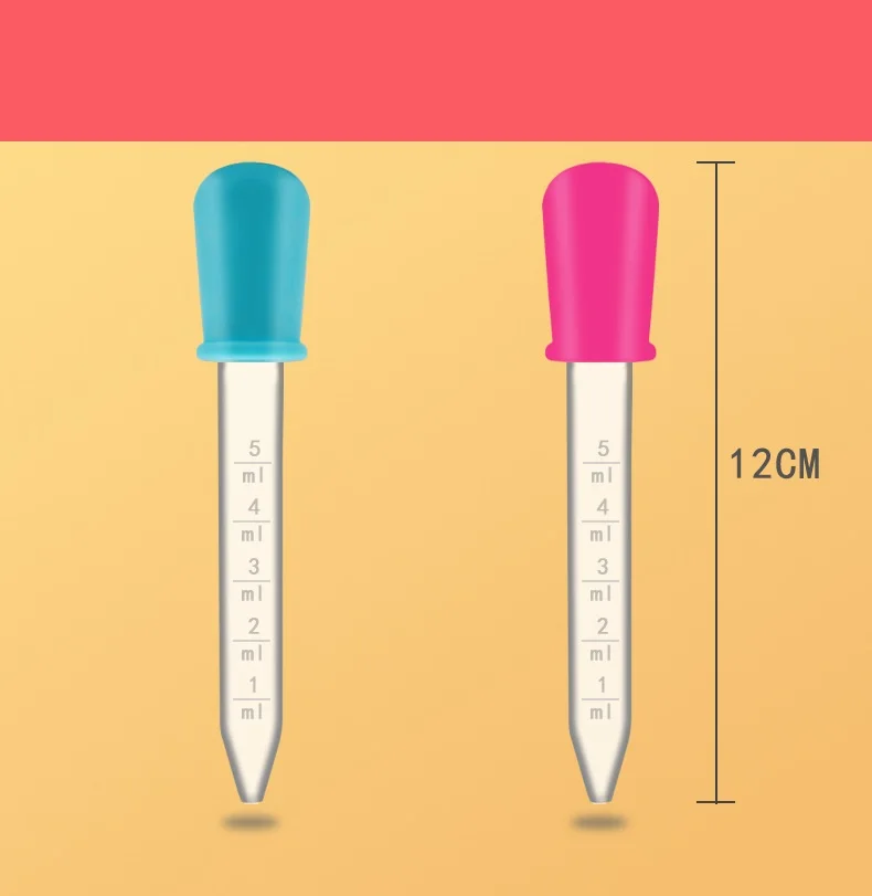 Пипетка-капельница, 5 мл, из силикона и пластика