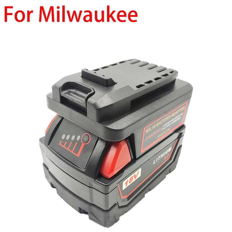 

Для литиевых батарей Milwaukee 18 В, адаптер-адаптер для CRAFTSMAN 20 В для Stanley 18 В V20, литиевая батарея, электроинструменты