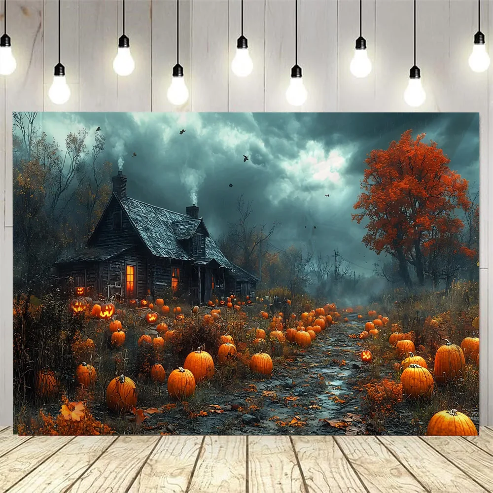 Skull Halloween tapestry children's room, home decoration, horror wall, party, room background, castle, pumpkin lantern