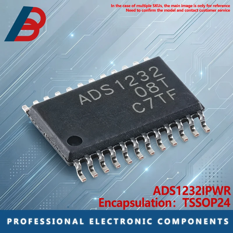 5PCS ADS1232IPWR ADS1232 analog-to-digital converter chip IC patch TSSOP-24