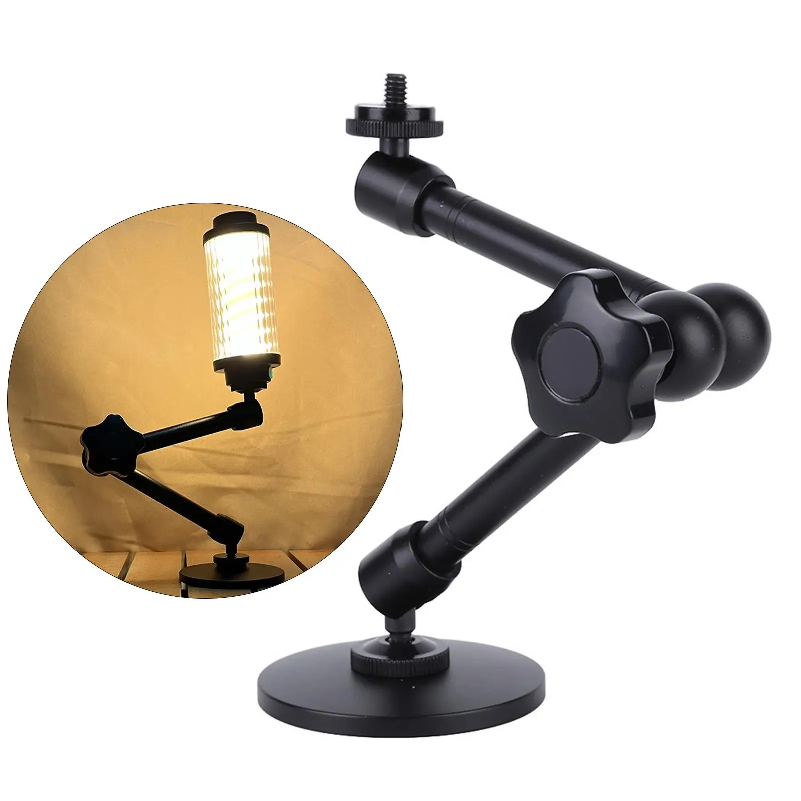 Camping Light Stand Adjustable Work Lamp Bracket for Hiking Barbecue Travel image 2