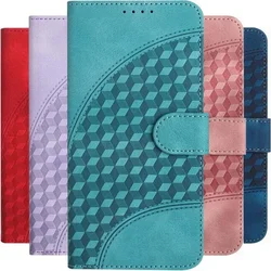 Lattice Flip Case For Samsung Galaxy A01 A04S A05 A05S A13 A14 A15 A32 A33 A34 A35 A50 A51 A52 A52S A53 A54 A55 5G Phone Cover