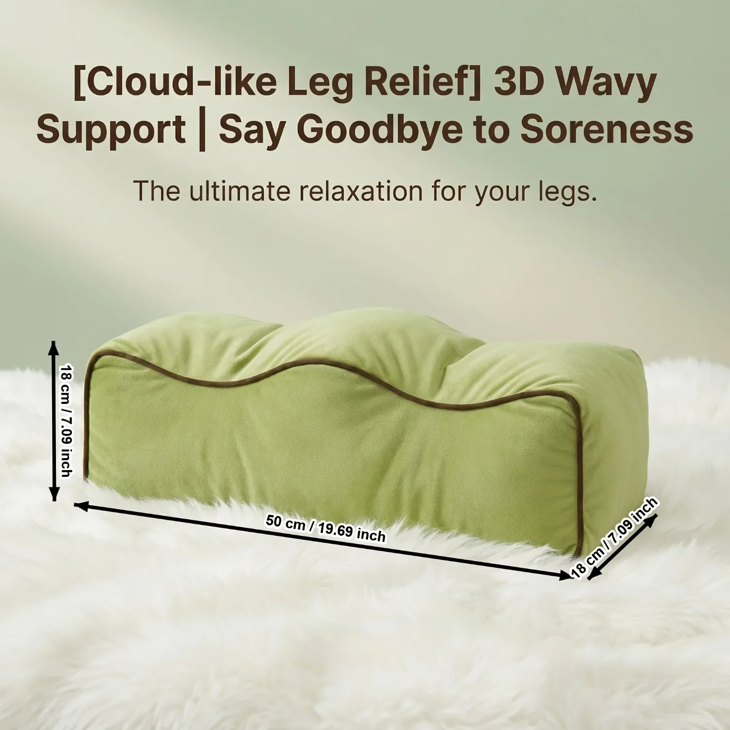 1PC Leg Pillows, Leg Foot Elevating Pillow Lumbar Support Cushion for Pregnant Leg-clamping Pad Body Support Pillows 60x20x20cm