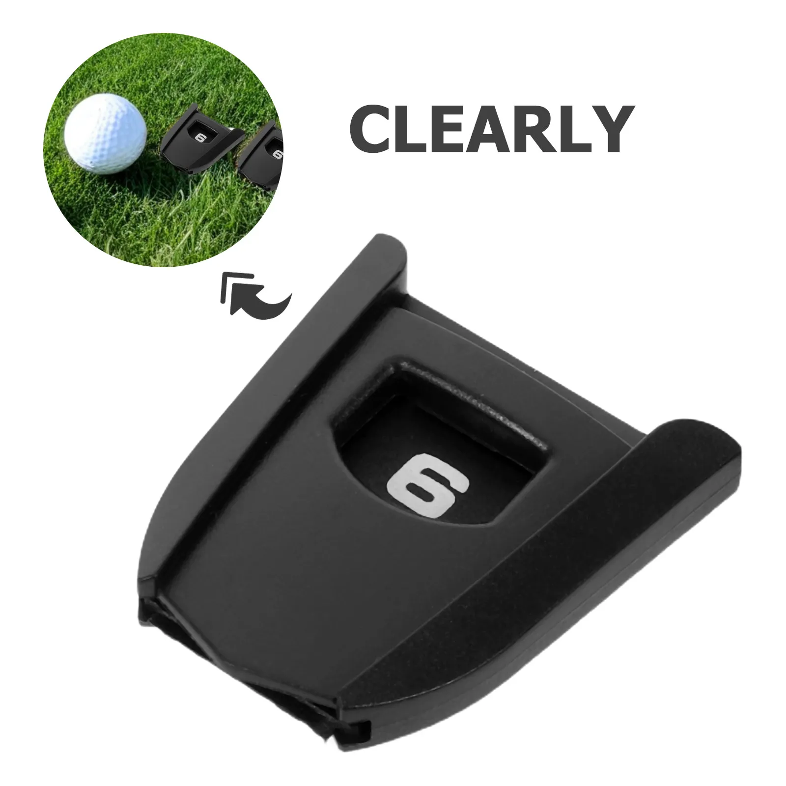 6pcs Golf Hat Cover Tag Club Headcover Label Golf Club Number Tag Set Marker Number Sign Fabric Cover Tag For Driver Putter Head
