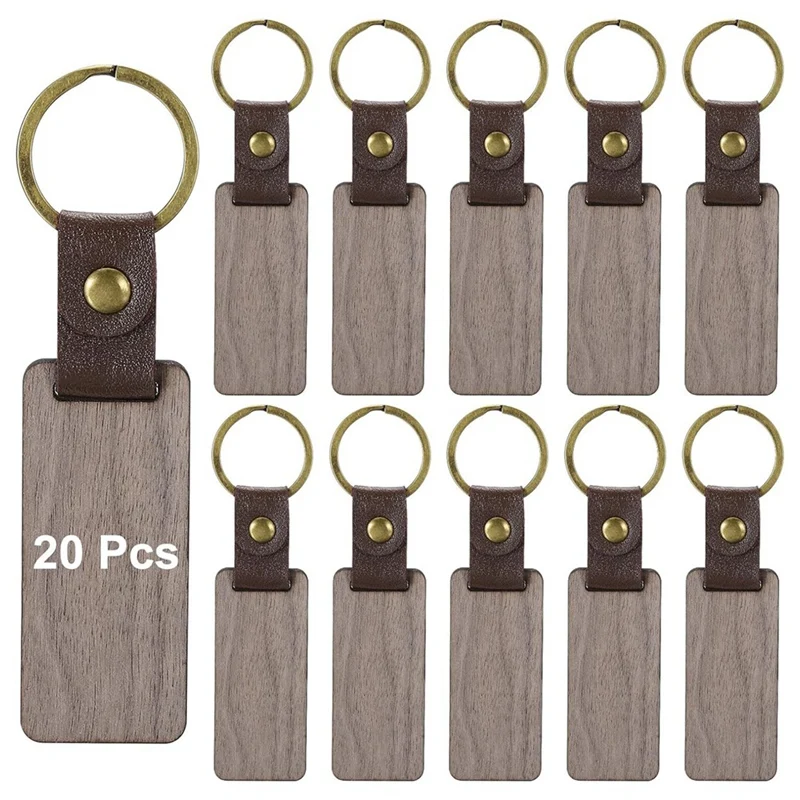 

Wooden Keychain Blanks Personalized Keychain Tags Small Key Chain Bulk For Laser Engraving