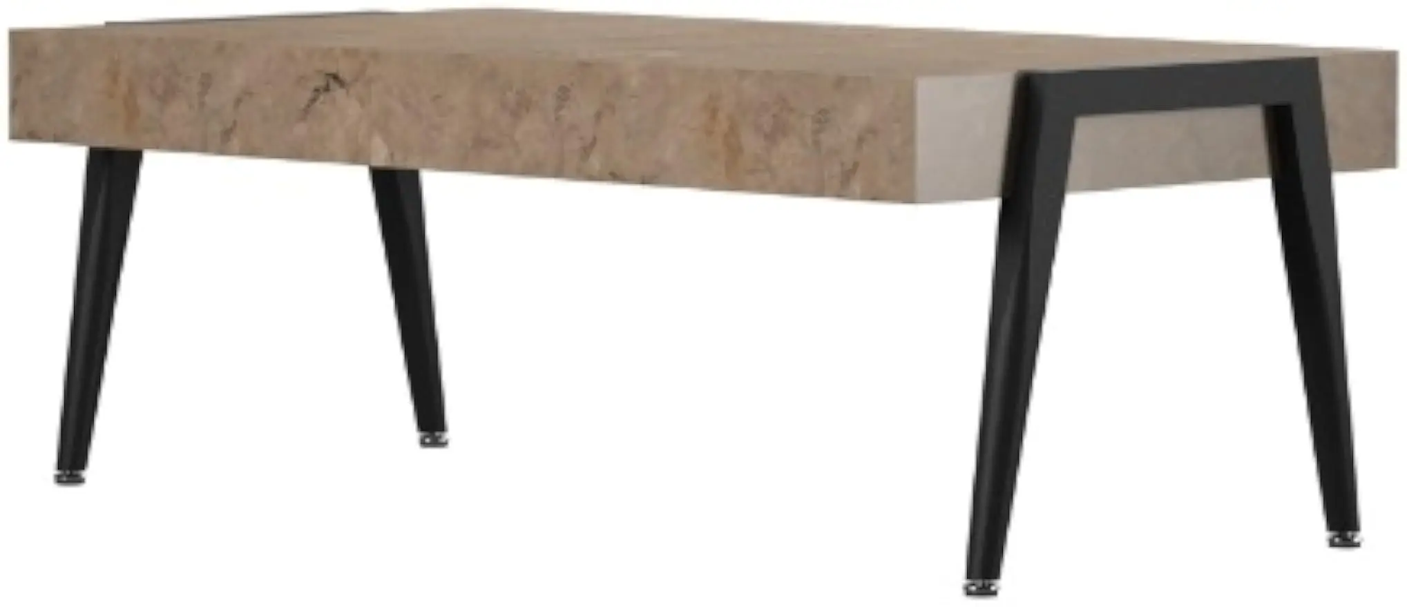 Safavieh Home Cameron Modern Light Grey and Black Coffee Table