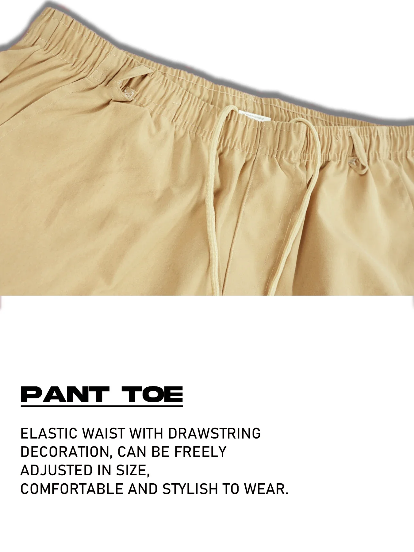 Outdoor Cargo-Shorts, Herren-Overall, Shorts mit elastischem Bund, Radlerhose, Shorts mit mehreren Taschen, lockere Arbeitshose, Strand- und Sportshorts, bedruckte Hose. – Detail 7