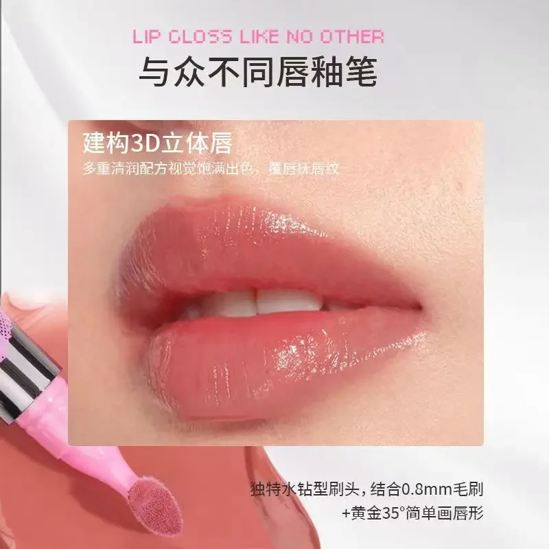 NEIYOU Liquid Lipstick Long-lasting Non-stick Cup Mirror Lip Glaze Nude Color Hydrating Lip Gloss Beauty Lip Makeup Maquillage