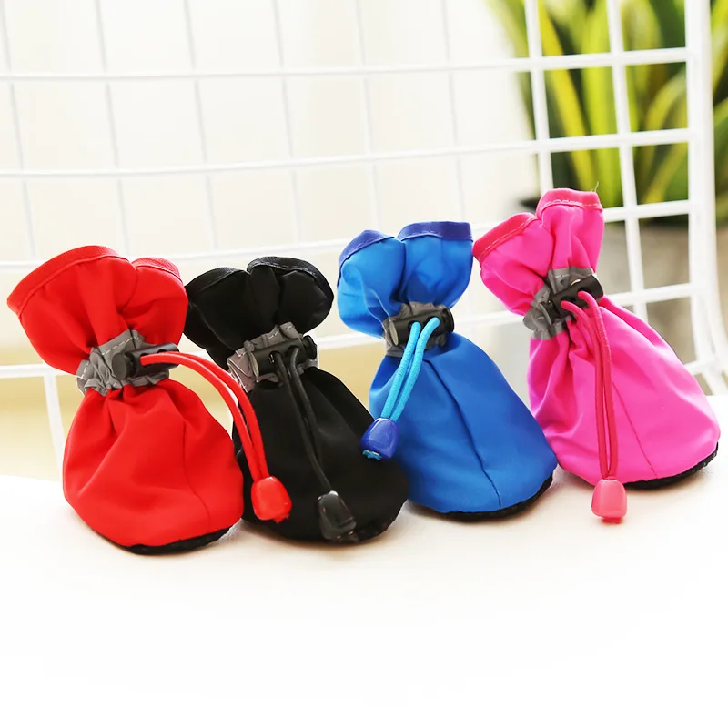 4szt Pet Dog Shoes for Small Large Dogs Cat Anti-slip Soft Regulated Paw Boots Chihuahua Socks Dachshund Puppy Outdoor Sneakers