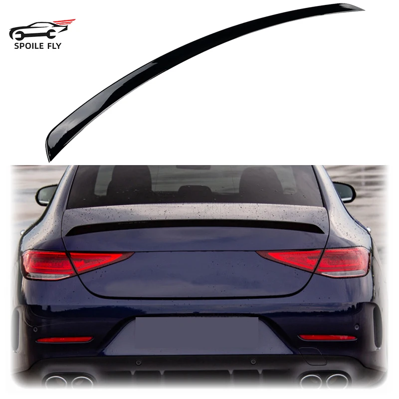 

2018 To Up For Mercedes CLS C257 CLS220 260 300 350 400 CLS53 AMG Rear Trunk Spoiler Wing Splitter ABS Gloss Black Carbon Fiber