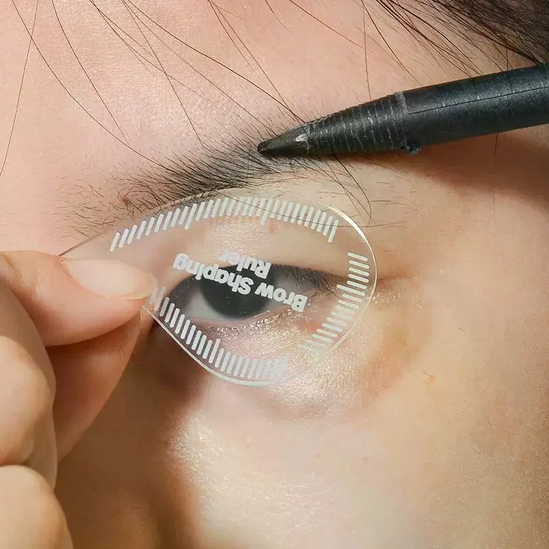 Tear Drop Arch Brow Mapping Tool 1-minute wenkbrauwvormende liniaal sjabloon stencils snelle tekening PMU wenkbrauw haar beroerte eyeliner