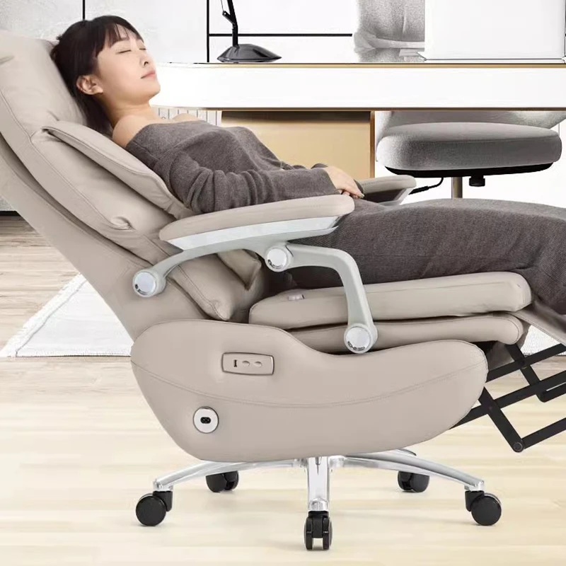

Electric Boss Chair Leather Class Computer Office Business Comfortable Chair Light Luxury Single Cadeira Escritorio Furniture