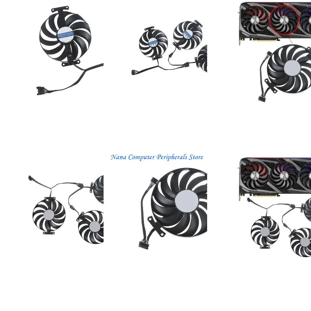 

F68C GPU Cooler Fuls Fuls 95mm 7pins CF1010U12S Фан -Rog Strix 3060 3070 3080 TI -графическая карта радиатор