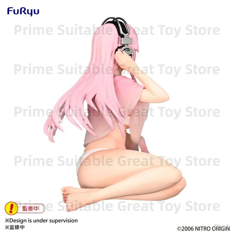 【In Stock】FuRyu Super Sonico Noodle Stopper White Bikini Ver 11cm Anime Figure Model Toy Gift&Collection view 5