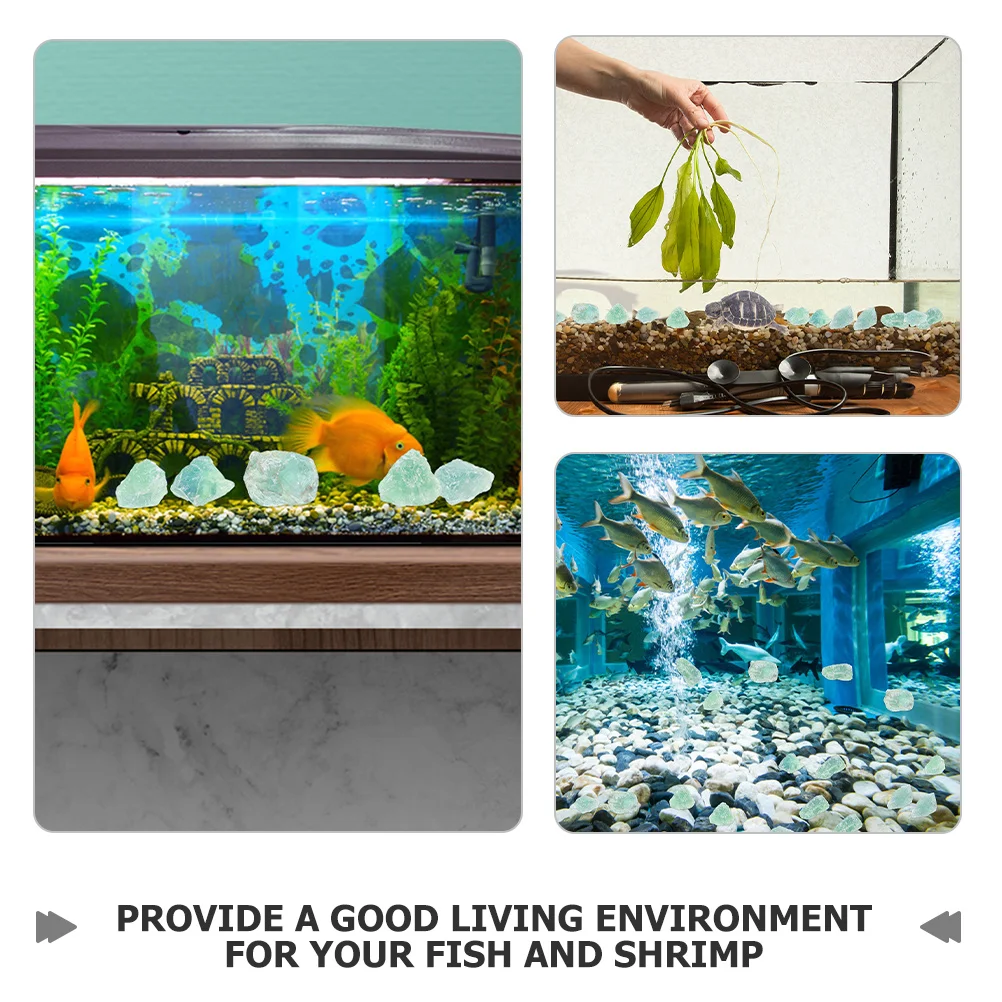 

1 Set Of Natural Landscape Pebbles Green Fluorite Crystal For Aquarium Fish Tank Decorative Stone Aromatherapy Scented Gravel