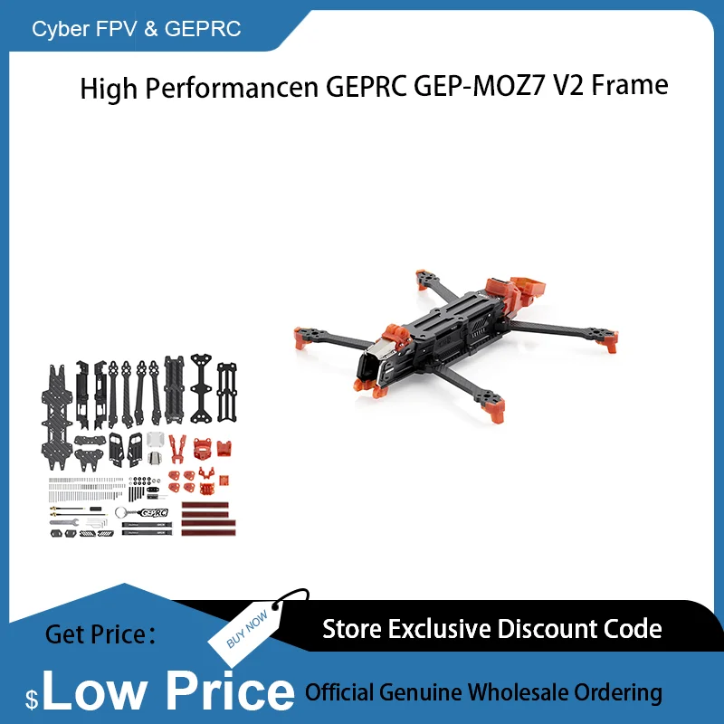 High Performancen GEPRC GEP-MOZ7 V2 Frame for MOZ7 V2 O4 Pro 7-inch 336 mm 7
