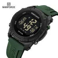 NAVIFORCE NF7104 New LCD Digital Sport Watches For Men Fashion Silicone Strap Military Electronic Wristwatch