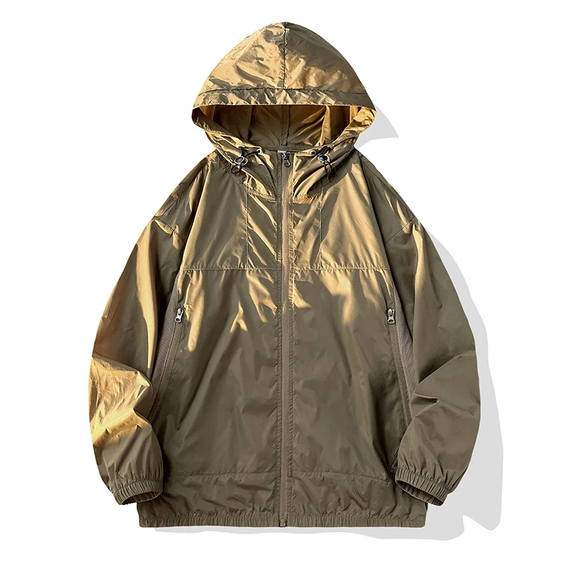 Veste d'été à capuche pour homme, protection contre les UV solaires, vêtements de pêche et de chasse, imperméable, séchage rapide, coupe-vent