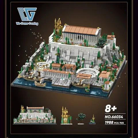 Acropolls i Aten slottshusbyggnader, stadslägenhetsmodell modulära byggnadsklossar present till vuxna present till barn 1988 delar 10 best sales Lego Ideas-set - №5