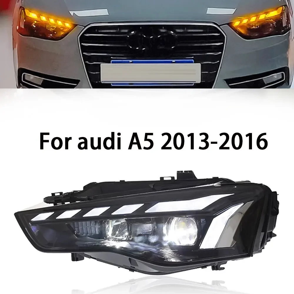 

Автомобильные передние фары для Audi A5, светодиодные фары 2012 2013 2014 2015 2016 A5L DRL, фара указателя поворота в сборе, автоаксессуары