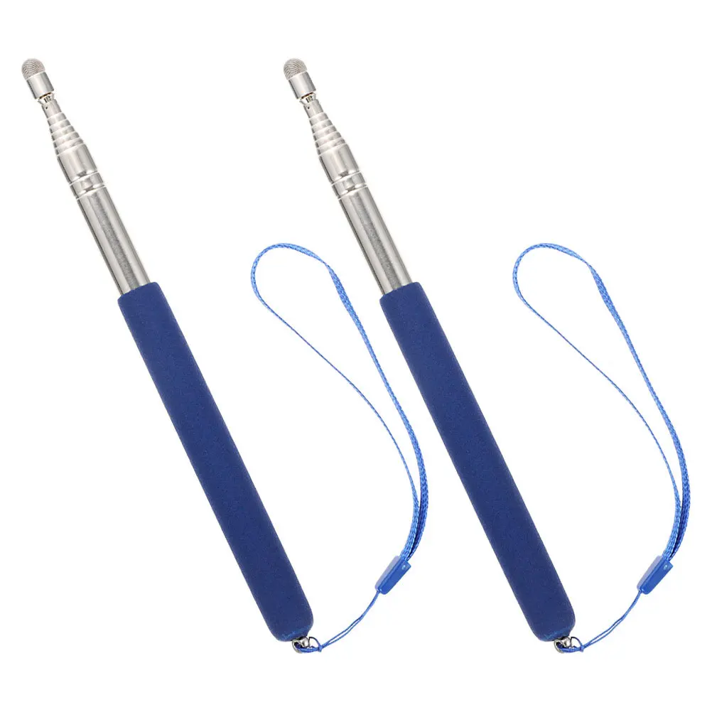 2 قطعة مؤشر التدريس تلسكوبي الفولاذ المقاوم للصدأ للتمديد الفصول الدراسية عصا للمعلمين خفيفة الوزن المحمولة قضيب المدرسة #4