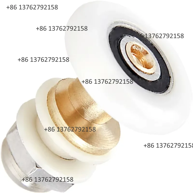 8PCS Eccentric Pulleys 19/20/23/25/27mm Shower Glass Sliding Door Roller Bathroom Cabinet Replacement Hanging Wheels view 2
