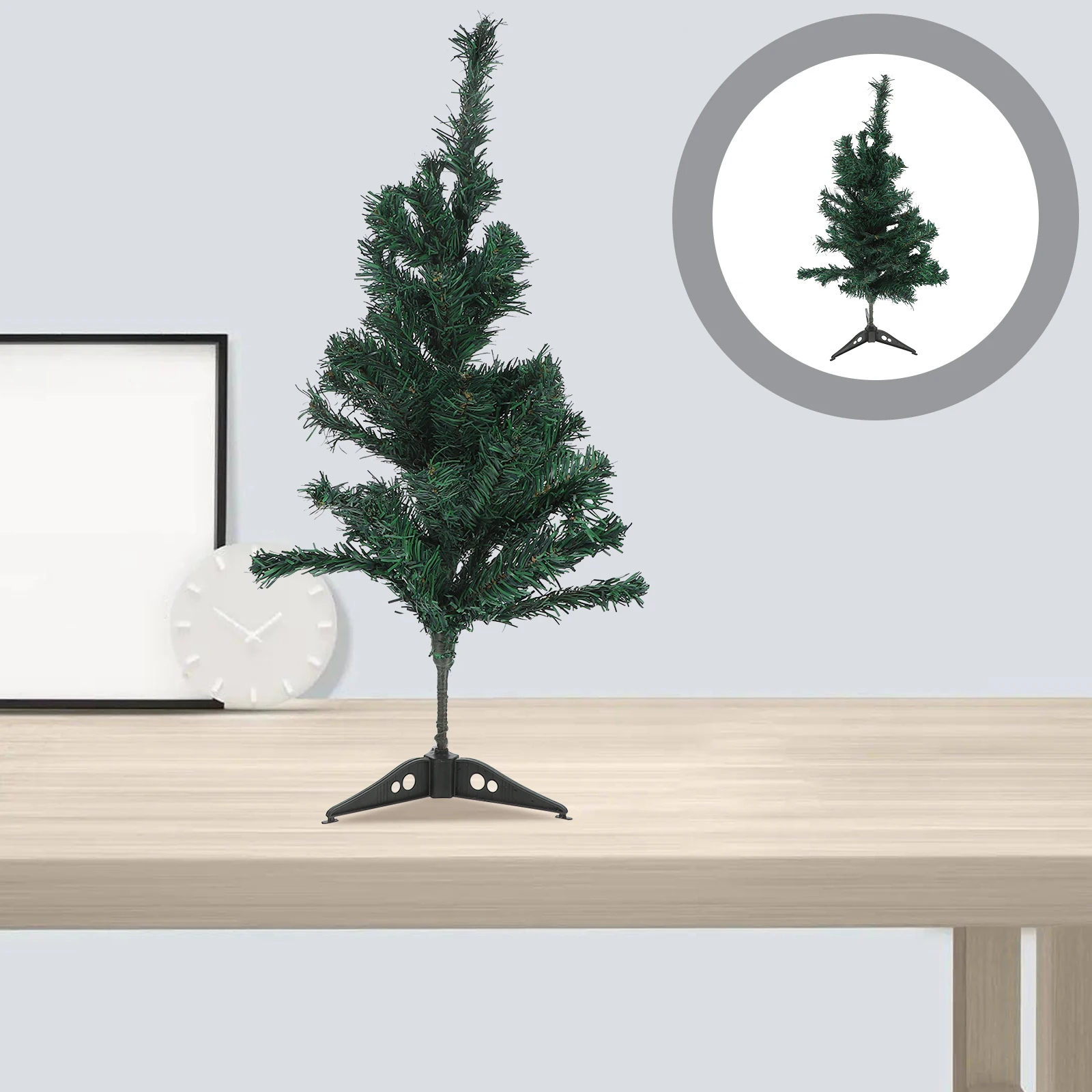 

Lovely Small Simulated Christmas Tree Comfortable Touch Festive Home Decor for Christmas Gift Desktop Holiday Adornment Craft