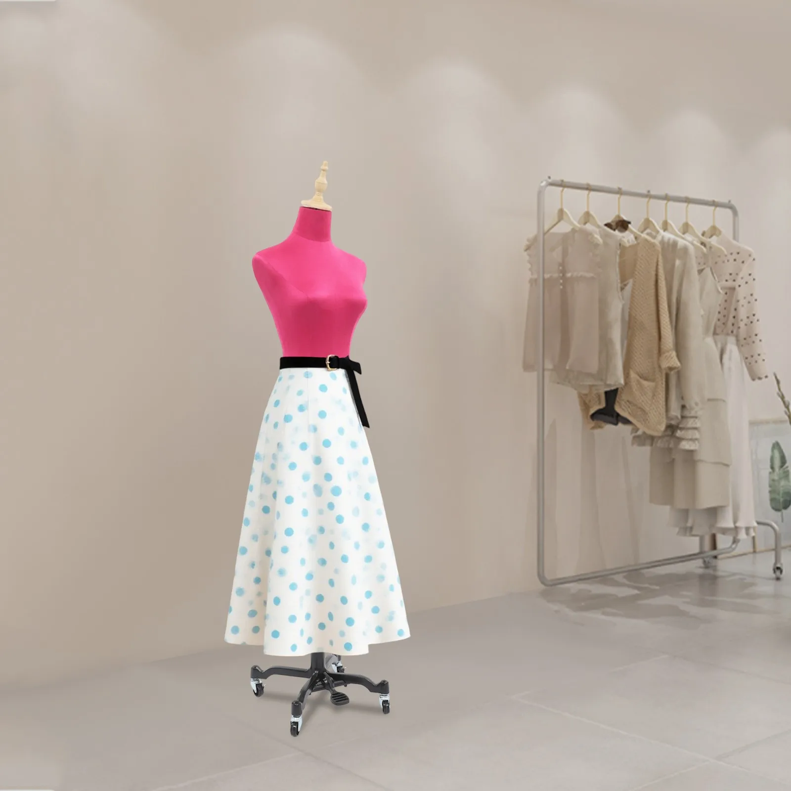 

Женский портновский манекен регулируемый, 1.3-1.9 м, напольный, для демонстрации одежды в магазинах, для различных видов одежды