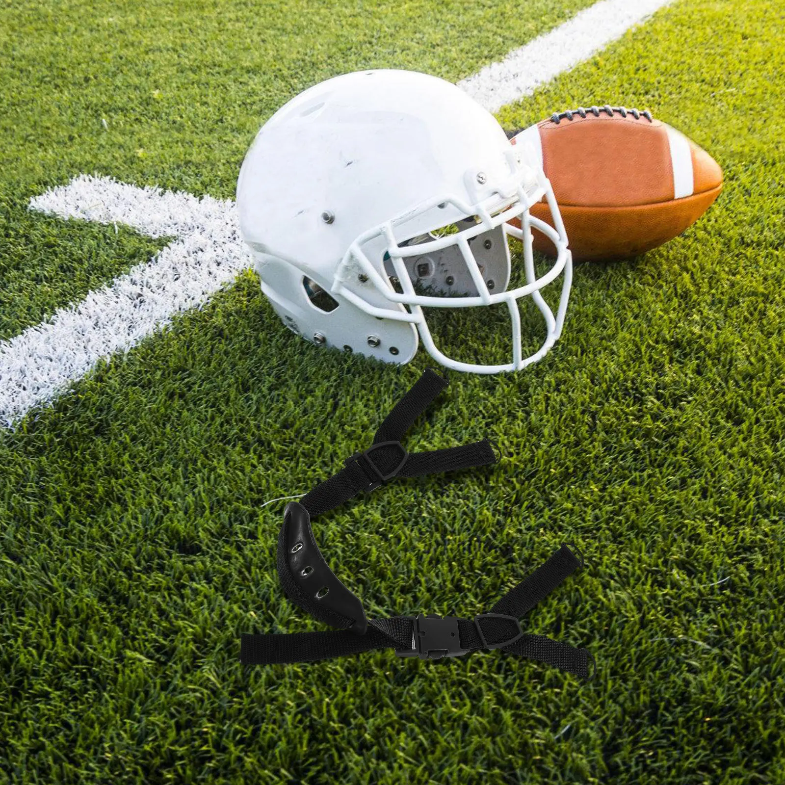 

Ремешок для каски универсальный регулируемый с подушечкой-фиксатором, нейлоновый, из полипропилена, замена для бейсбольных, софтбольных, футбольных касок и защитных шлемов