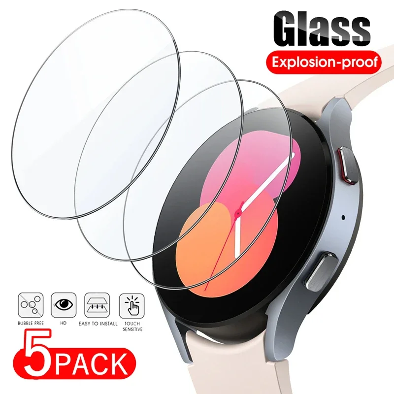 Screen Protector For Samsung Galaxy Watch 3 4 5 Pro 40/44mm 41/45mm Active2 Tempered Glass for Samsung Watch 4 Classic 42mm 46mm