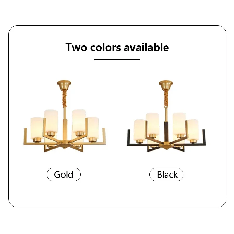 SANDYHA Chinese Style Retro Chandeliers Living Room Decor Bedroom Dining Table Lighting LED Lamps Suspension Luminaire Design