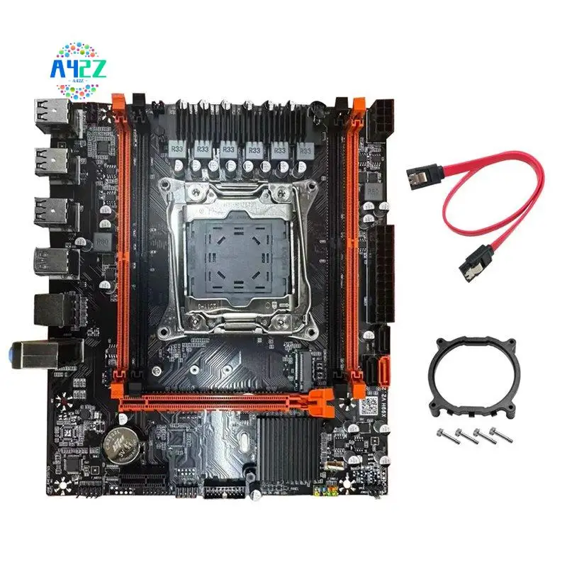 

A42Z-X99 D4 Desktop Motherboard+SATA Cable B85 LGA2011-3 4X DDR4 REG ECC RAM Slots M.2 PCIE SATA3.0 X99 Gaming Motherboard