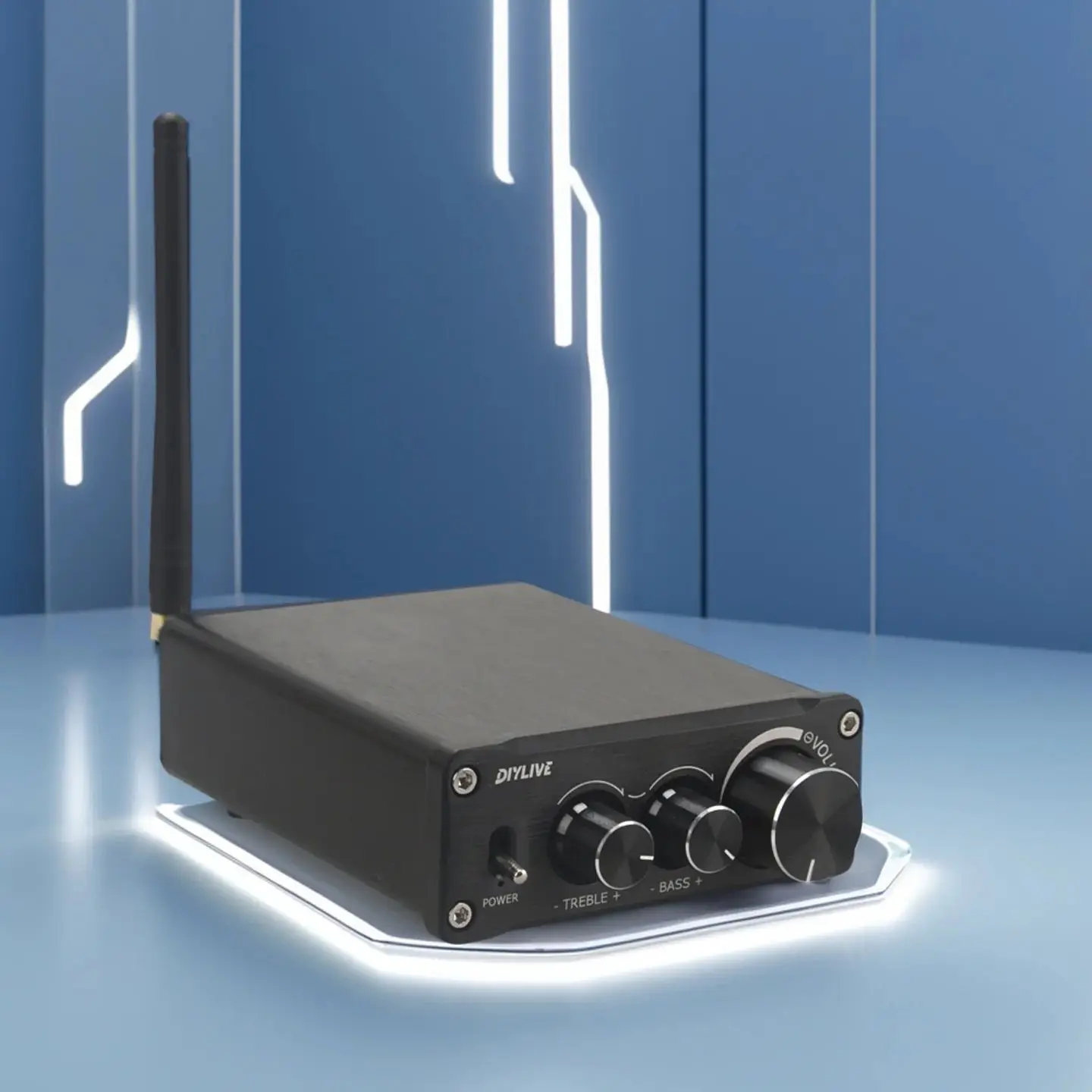 BT20 TPA3116D2 HiFi 2.0 amplificateur de puissance Audio entièrement numérique 100W * 2 Bluetooth 5.0 réglage des aigus et des basses tonales