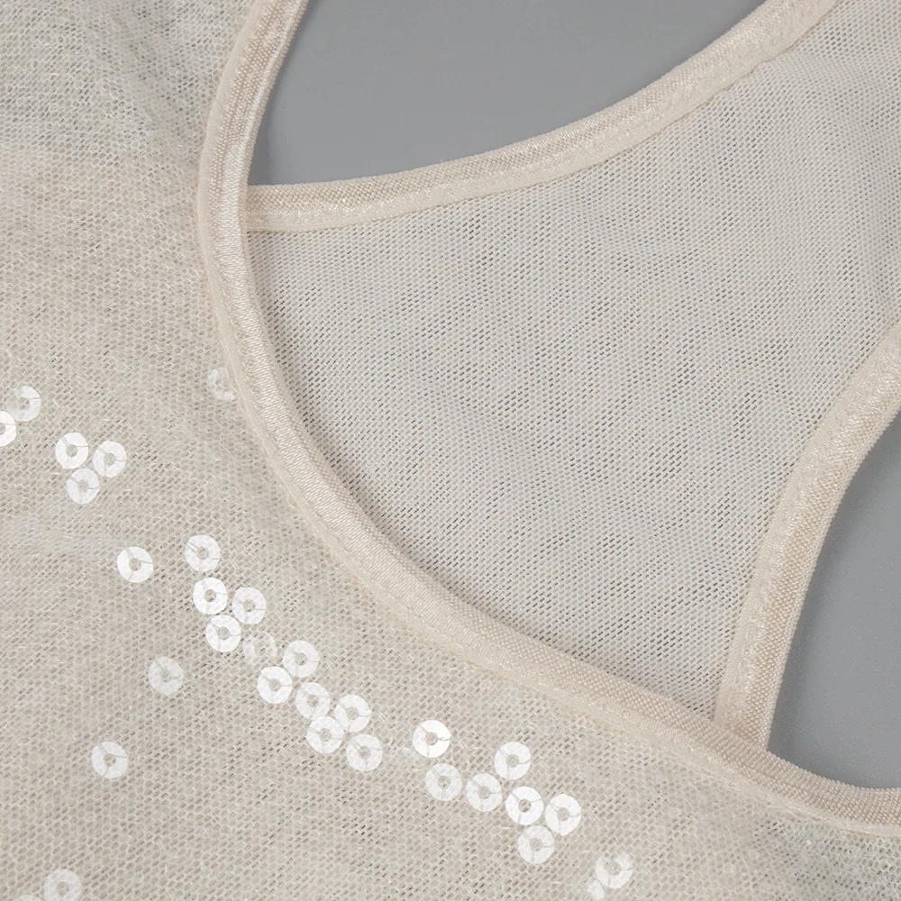 فستان نسائي ربيعي مثير لعام 2025 قطعة فستان طويل فاخر ومشرق مع رقبة على شكل حرف U بدون أكمام فساتين حفلات مسائية للنوادي بدون ظهر #6