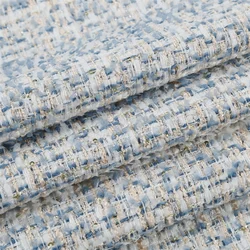 Fashionable Fresh Macaron Color Multi-color Optional Tweed Fabric Classic Light Luxury Fabric Fashion Coat Custom Bag Shoe Cloth