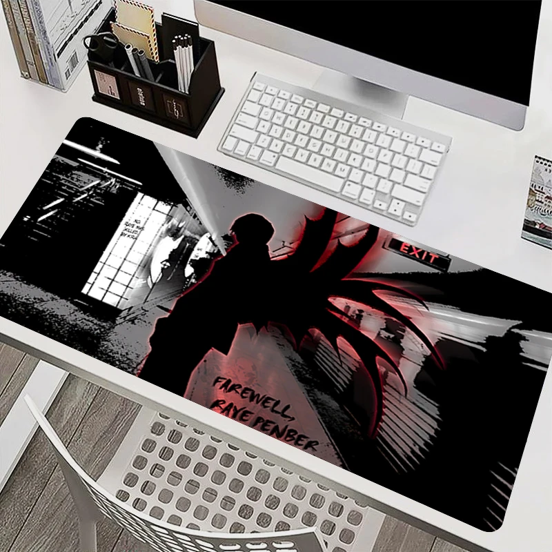 Notebook Mouse Pad Black and white anime Desk Mat Large Gaming Keyboard Pad Designed specifically D-death Note Gamer Mousepad