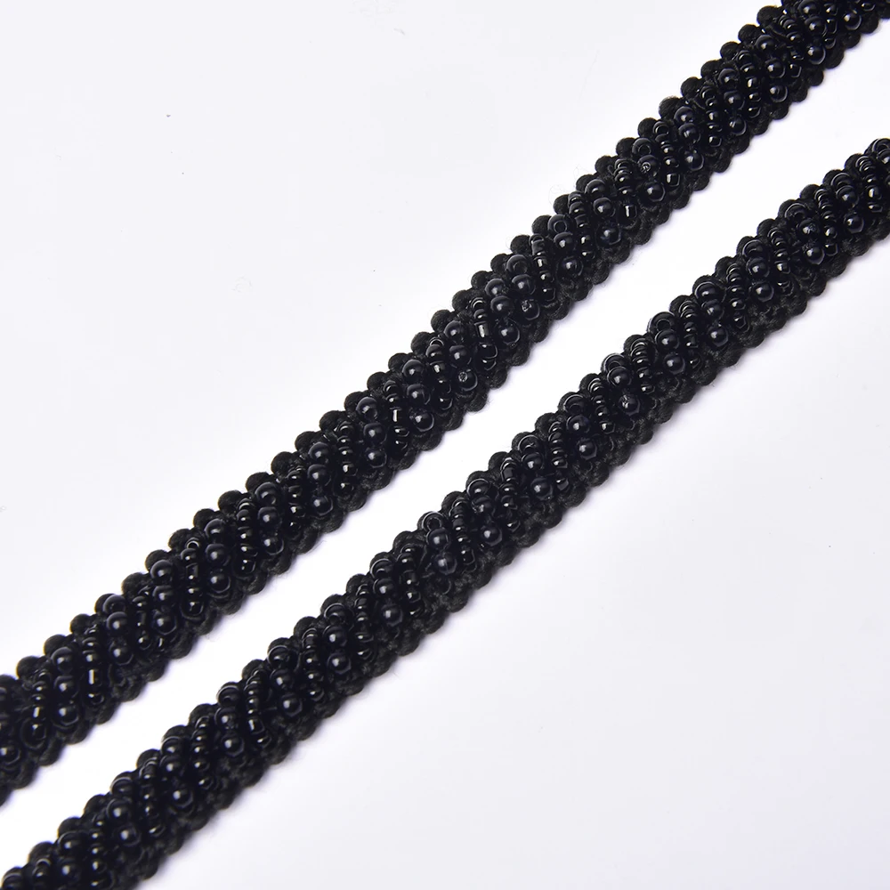 High Quality Black Style Lace Trim Sewing Mesh Ribbon Bridal Clothes Diy Applique Bandingm