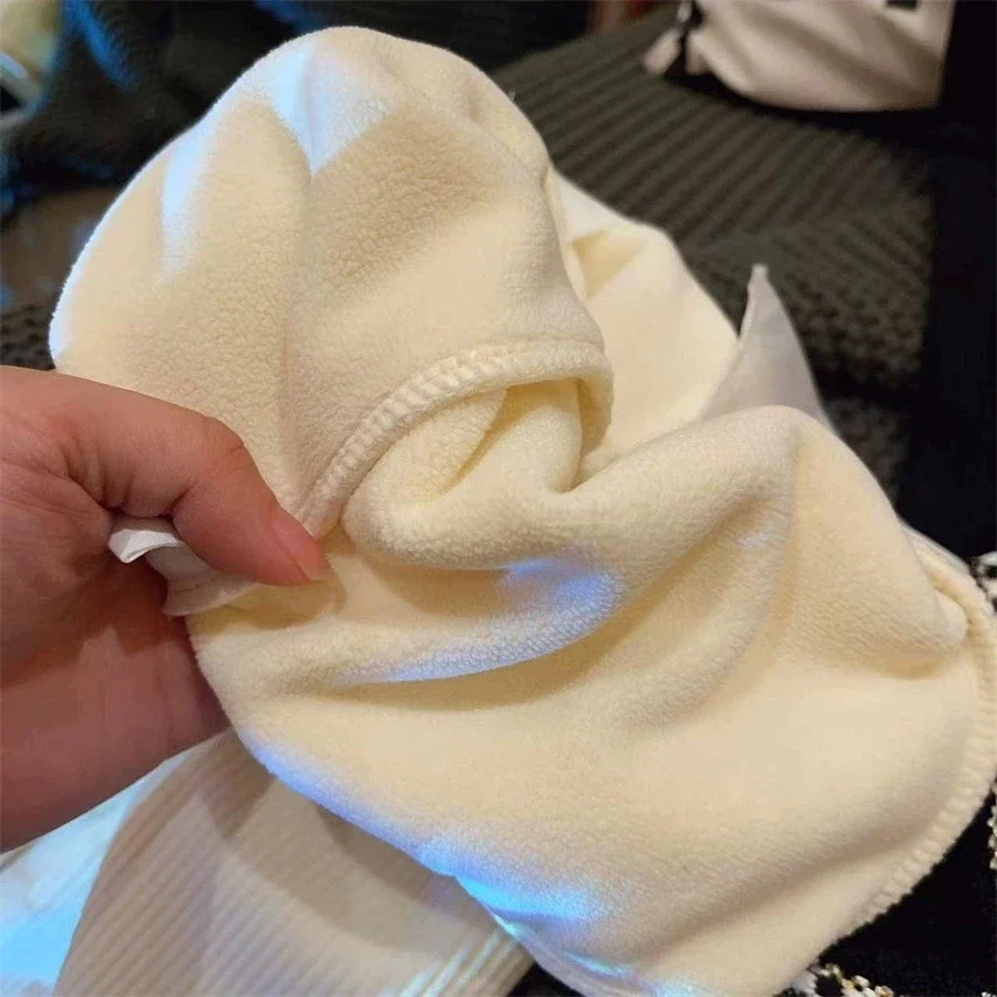 موضة الفتيات السراويل 2024 الخريف الشتاء زائد المخملية رشاقته السراويل الاطفال الملابس بناطيل كاجوال الفتيات سروال قصير دافئ #5