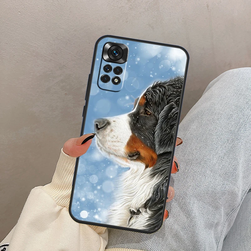 Bernese Mountain Dog Case For Xiaomi Redmi Note 12 Pro 8 9 10 11 Pro Note 11S 9S 10S 9A 9C 9T 10C 12C Cover