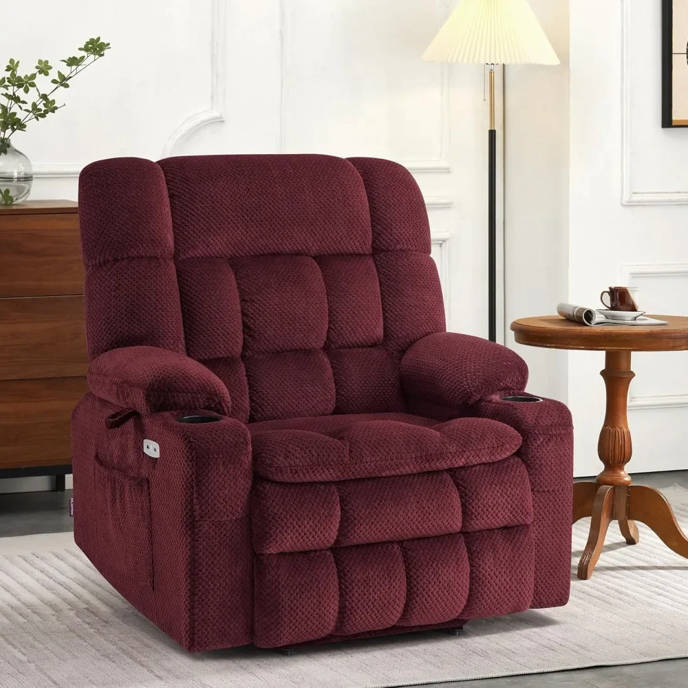 

Dual Motor Power Lift Recliner Chair Sofa with Massage and Heat for Big Elderly People, Infinite Position,Christmas Gift