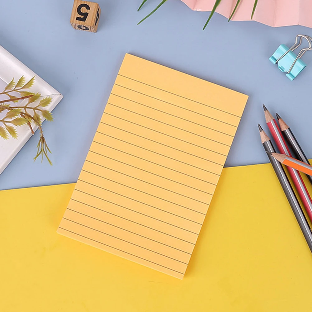 

8 Books Horizontal Lined Memo Stickers Tearable Note Stickers Adhesive Self Stick Memo Pads Scrapbook Office