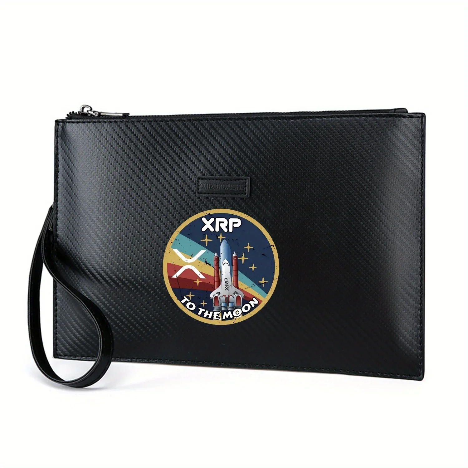 

XRP Space Shuttle to the Moon Stars Элегантная мужская сумка из искусственной кожи с принтом Модная и практичная для повседневной носки