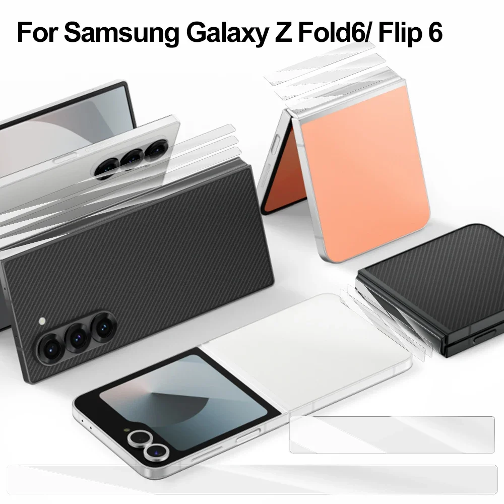 Hinge Protector Anti-Scratch Hydrogel Film For Samsung Galaxy Z Flip Fold 5 6 Protective Border Sticker For Z Flip6 Flip5 Fold6