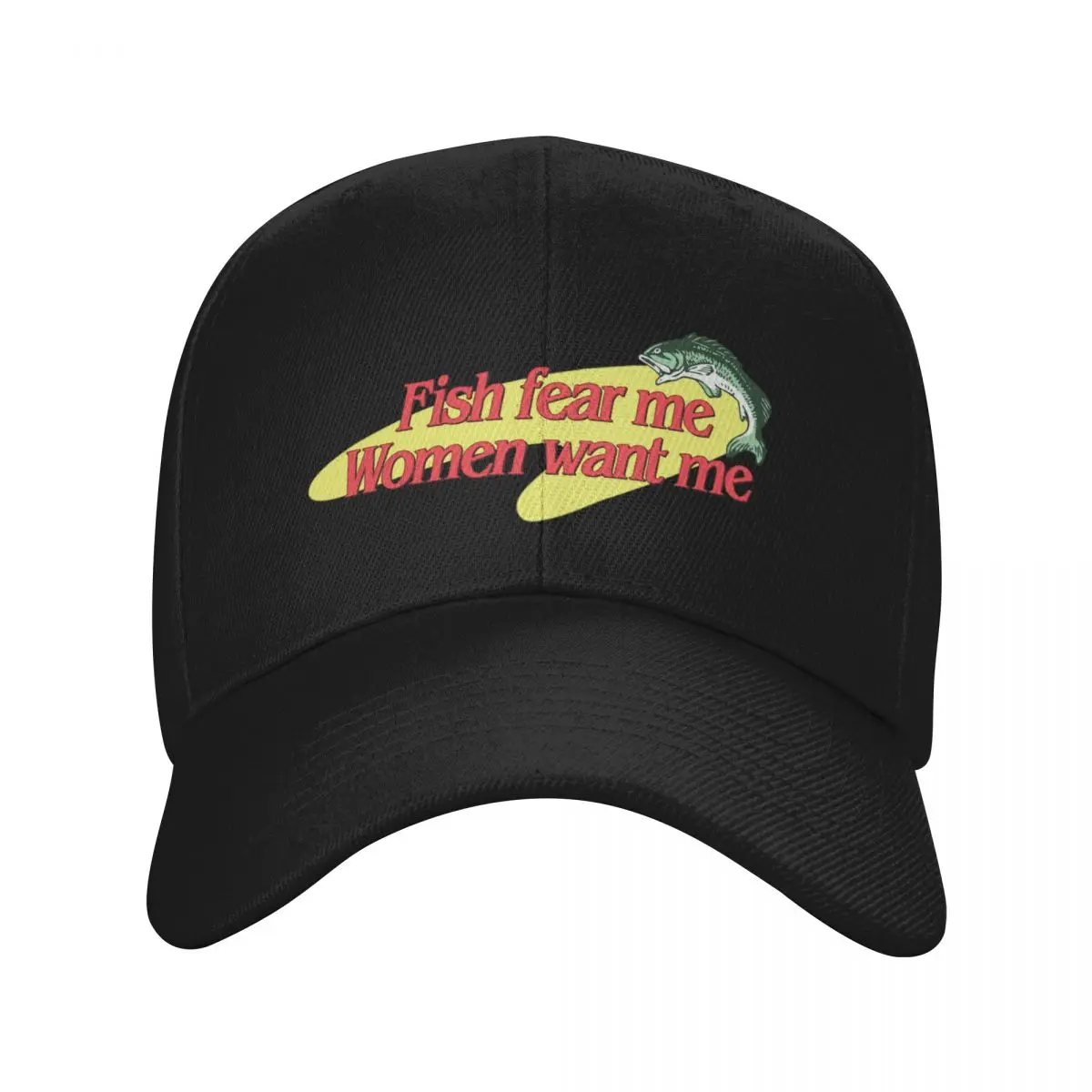 Fashion Fish Fear Me Women Want Me baseball cap Workwear Style Women's Caps